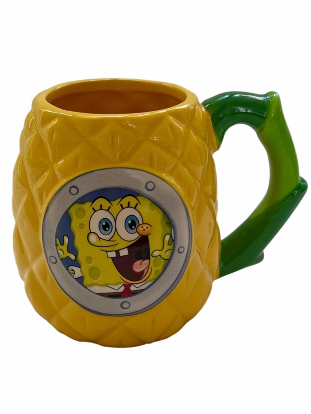 SpongeBob SquarePants Pineapple House 3D Sculpted Ceramic Mug 21oz EUC 2022